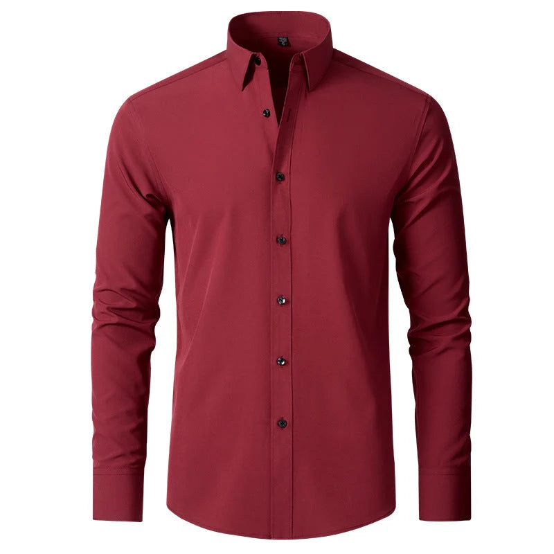 Men's Slim Fit Stretch Dress Shirt | Wrinkle-Resistant Dress Shirts 7