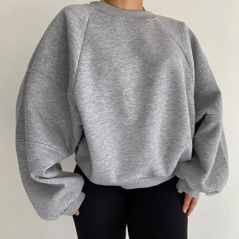 Women's Oversized Sweatshirt | Raglan Sleeve Crew-Neck Pullover 4