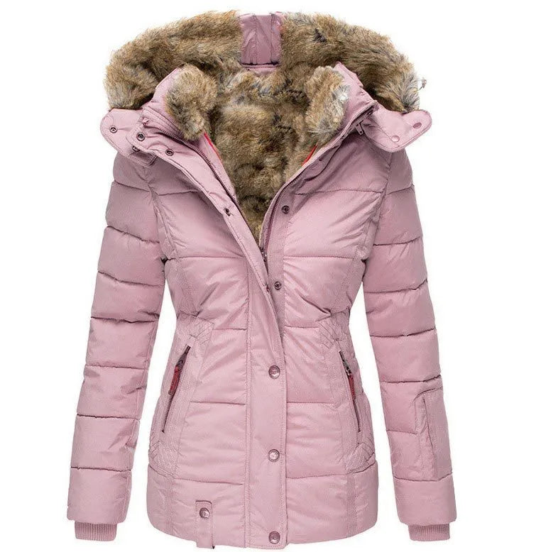Women's Warm Winter Jacket with Fur Lining 7