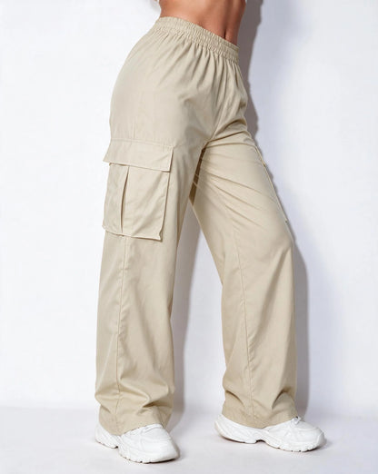 Black Cargo Pants | Men's Wide-Leg Trousers with Pockets 7
