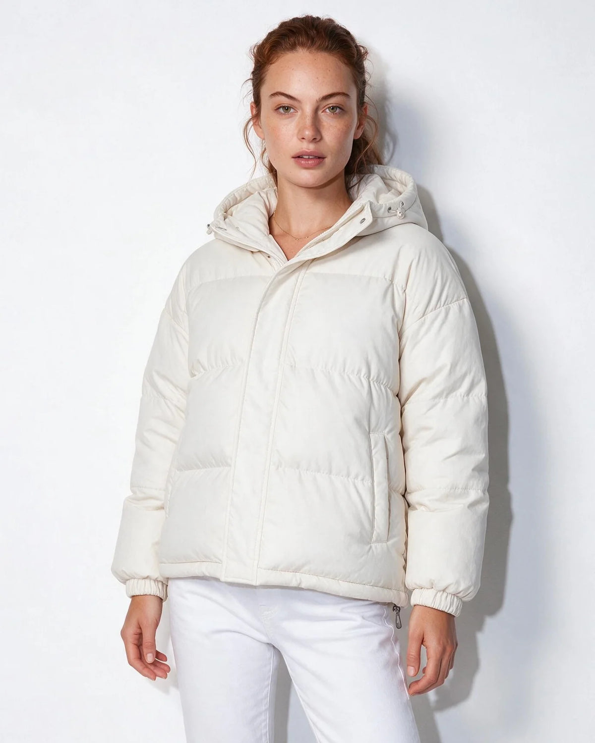 Box-Quilted Hooded Black Puffer Jacket | Men's Casual Outerwear 10