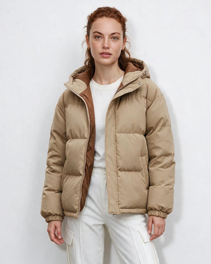 Box-Quilted Hooded Black Puffer Jacket | Men's Casual Outerwear 3