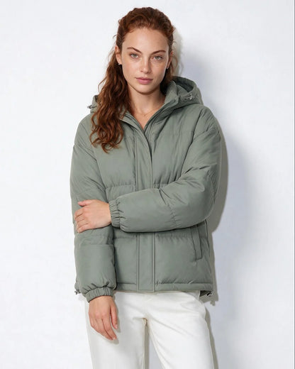 Box-Quilted Hooded Black Puffer Jacket | Men's Casual Outerwear 9