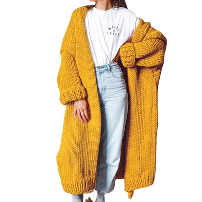 Chunky Knit Cardigan Women Long Sleeve Open Front 5