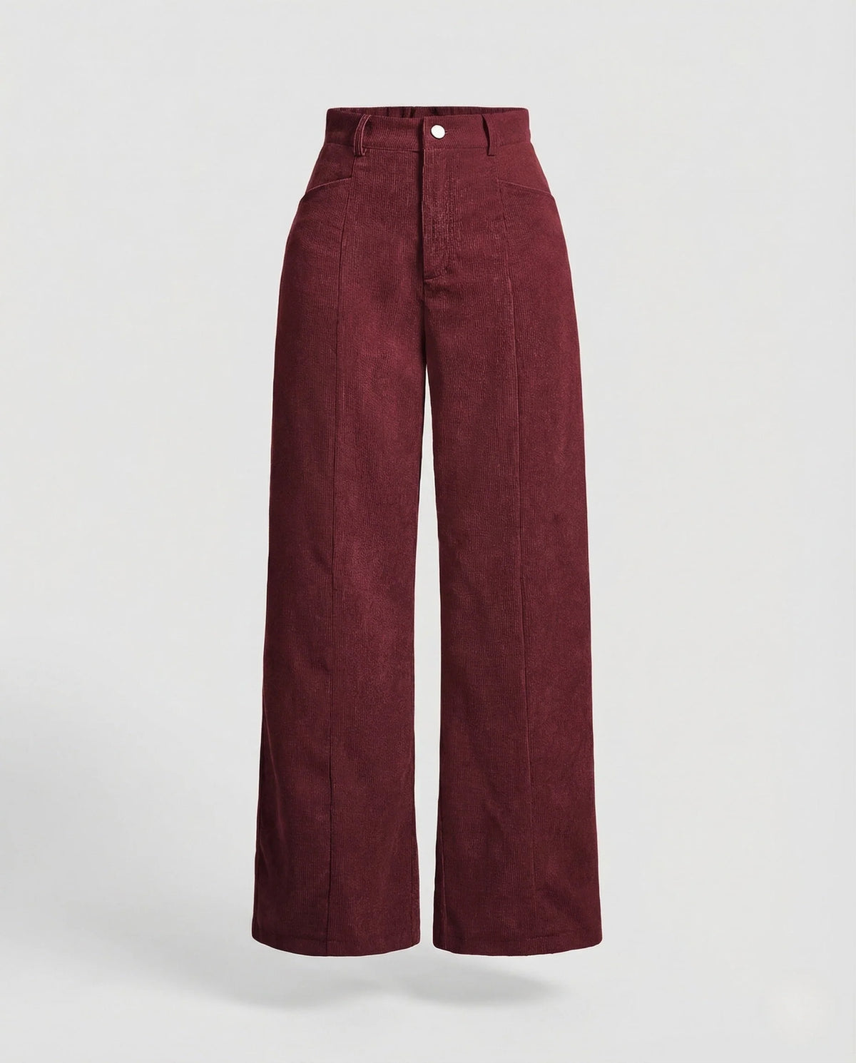 Corduroy Wide-Leg Trousers | Women's High-Waisted Pants 0