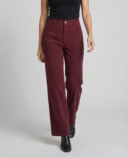 Corduroy Wide-Leg Trousers | Women's High-Waisted Pants 2