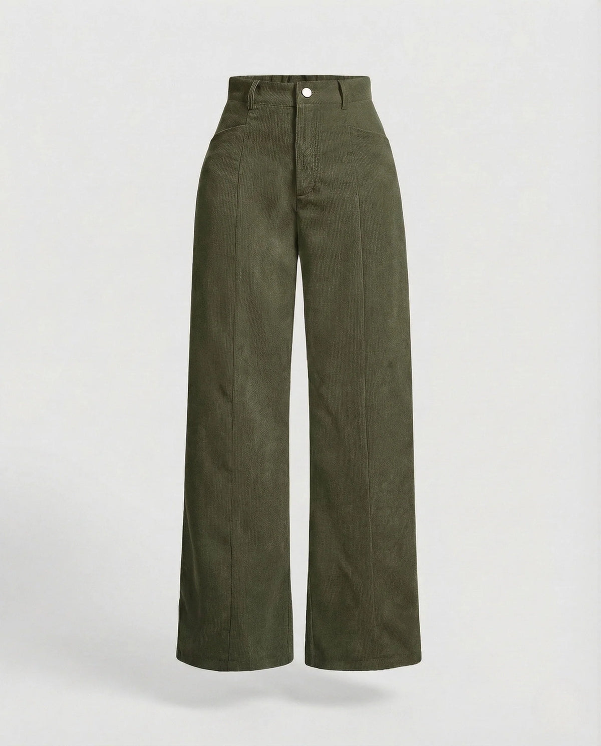 Corduroy Wide-Leg Trousers | Women's High-Waisted Pants 5