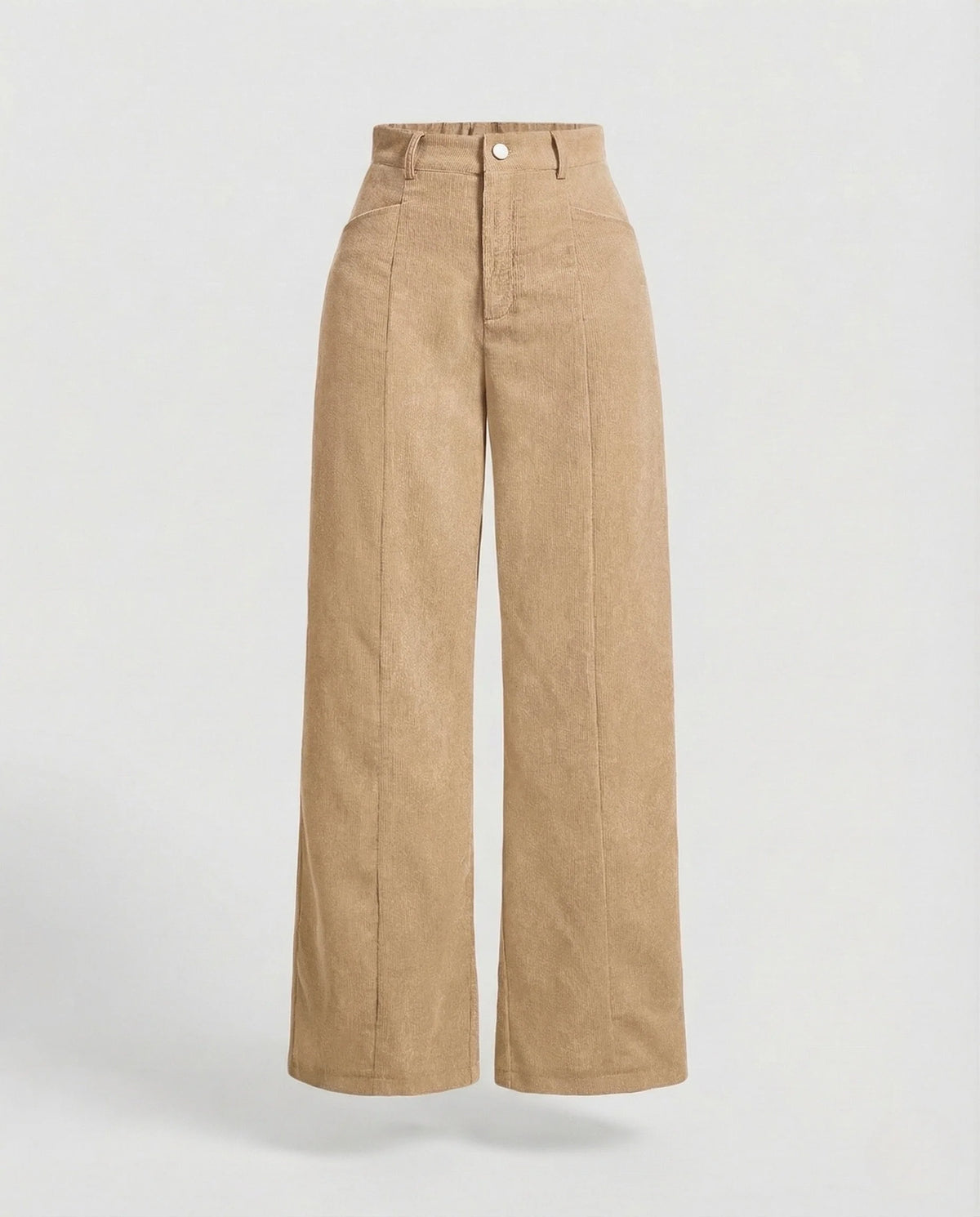 Corduroy Wide-Leg Trousers | Women's High-Waisted Pants 7