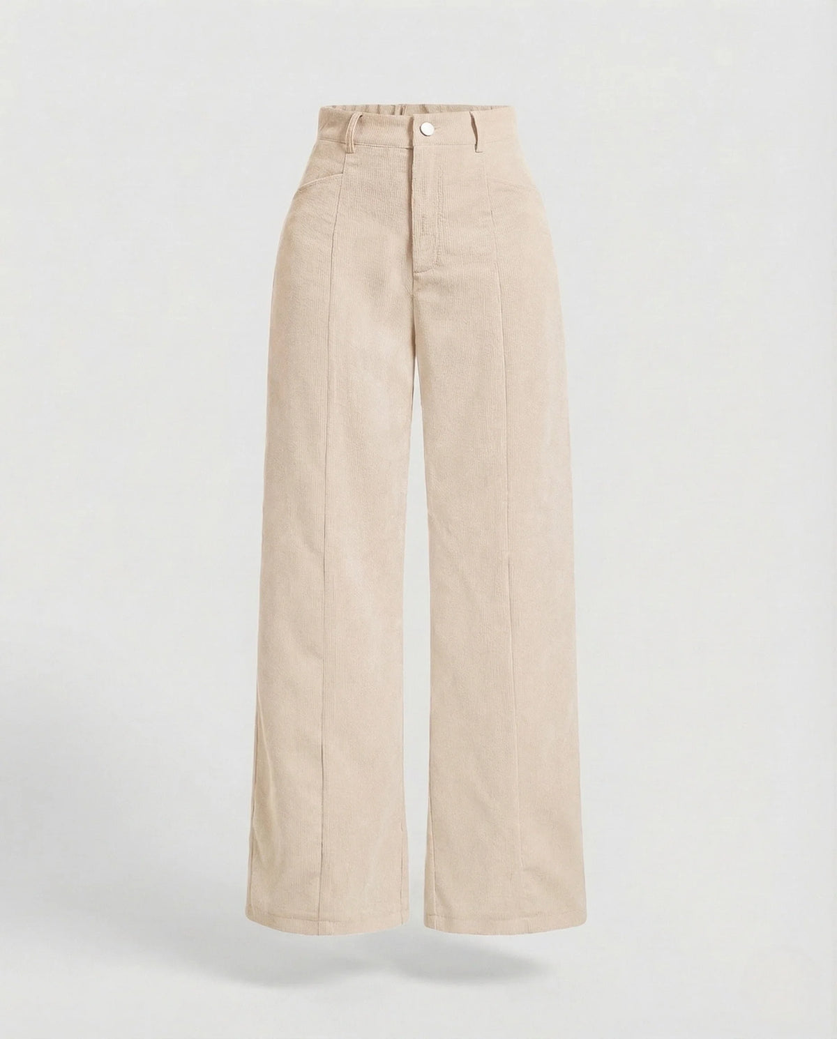 Corduroy Wide-Leg Trousers | Women's High-Waisted Pants 8