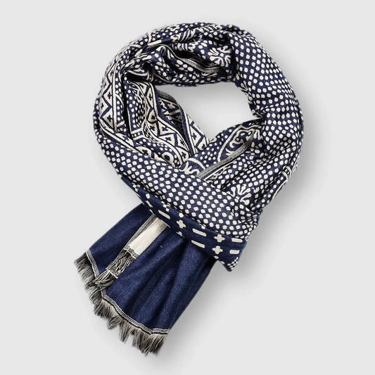 Cotton Scarf Lightweight Patterned 65x195 cm 0
