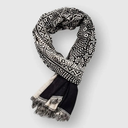 Cotton Scarf Lightweight Patterned 65x195 cm 2