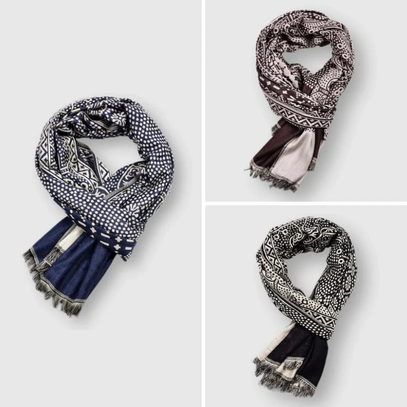 Cotton Scarf Lightweight Patterned 65x195 cm 4