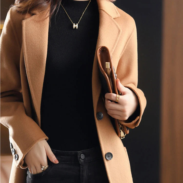 Divine Allure Coat | Wool-Blend Overcoat Women 5