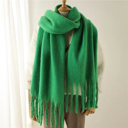 Drune | Women's Oversized Wool Blend Scarf Wrap 4