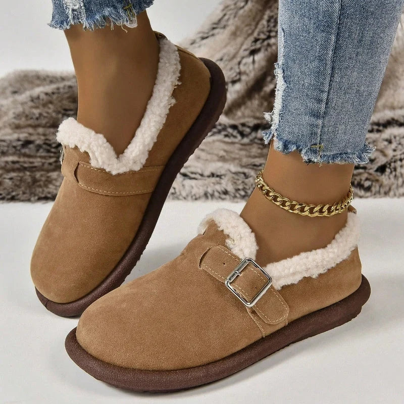 Drune | Women's Plush Round Toe Slippers 0