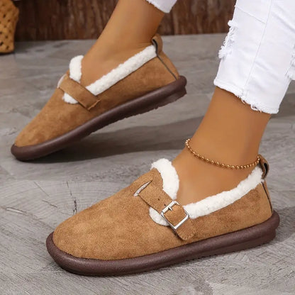Drune | Women's Plush Round Toe Slippers 1