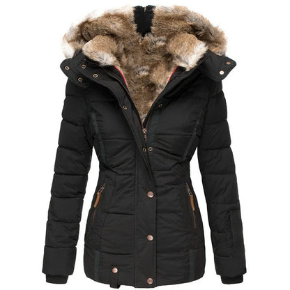 Drune | Women's Warm Winter Jacket with Fur Lining 0