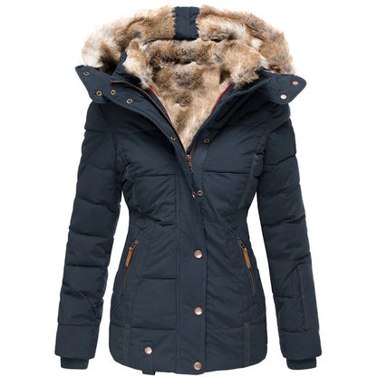 Drune | Women's Warm Winter Jacket with Fur Lining 4
