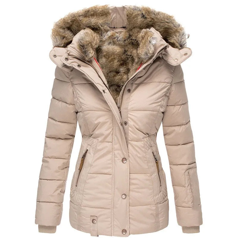 Drune | Women's Warm Winter Jacket with Fur Lining 5