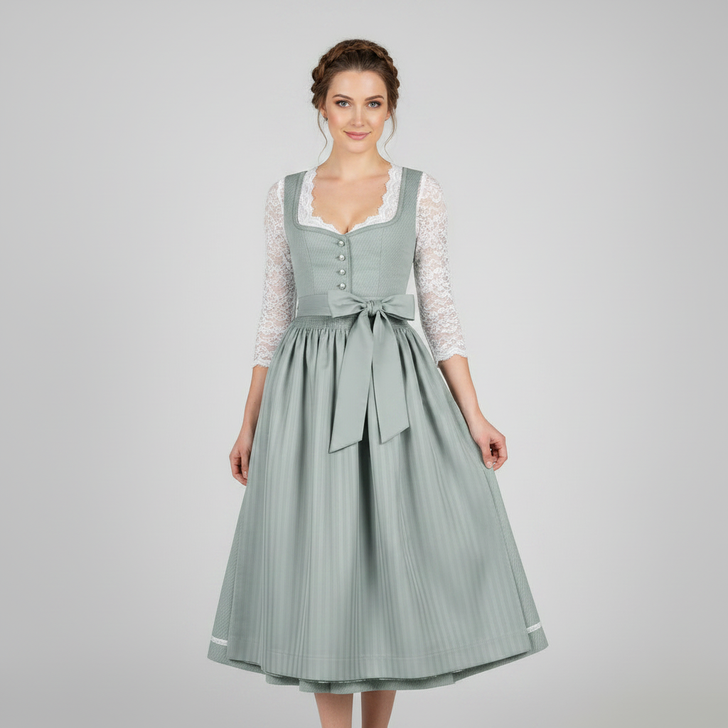 Elegant Dirndl | Women's Oktoberfest Costume Dress