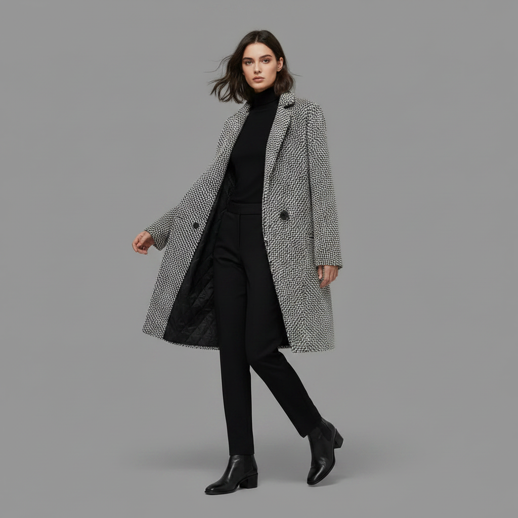 Elegant Wool Coat | Women's Long Winter Coat