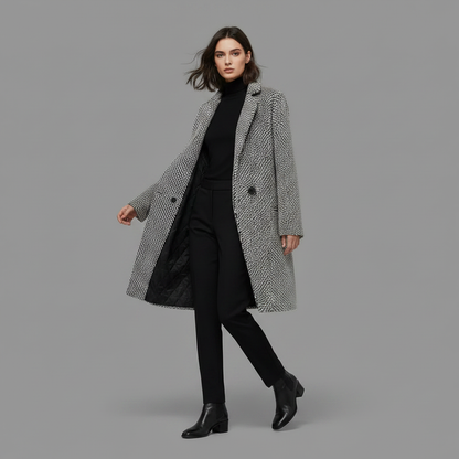 Elegant Wool Coat | Women's Long Winter Coat