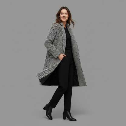 Elegant Wool Coat | Women's Long Winter Coat