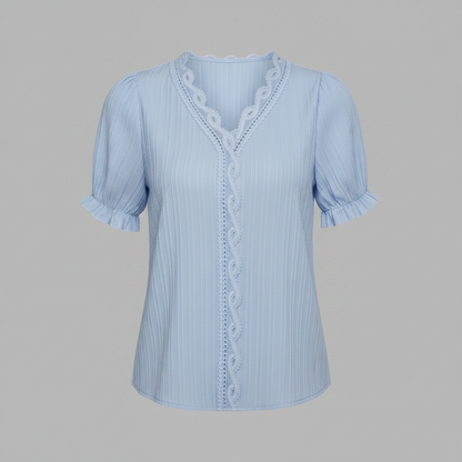 White Puff Sleeve Blouse | Women's Summer Top