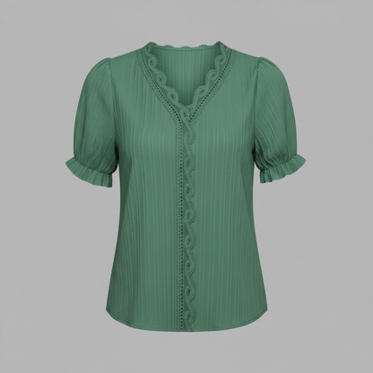 White Puff Sleeve Blouse | Women's Summer Top