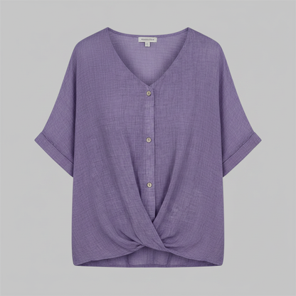 Elegant V-Neck Long Sleeve Blouse | Women's Fashion Top