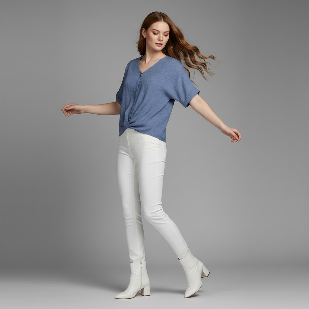 Elegant V-Neck Long Sleeve Blouse | Women's Fashion Top
