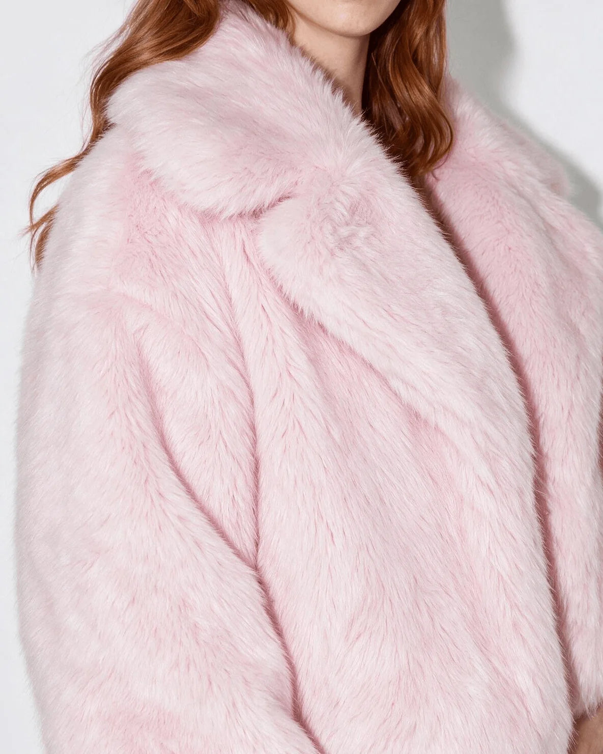 Faux Fur Jacket | Cropped Hip-Length with Portrait Collar 8