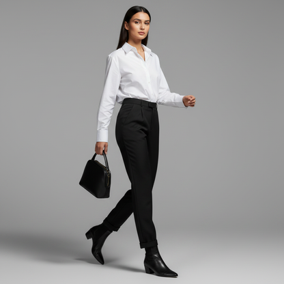 High Waist Women's Suit Trousers | Office Wear