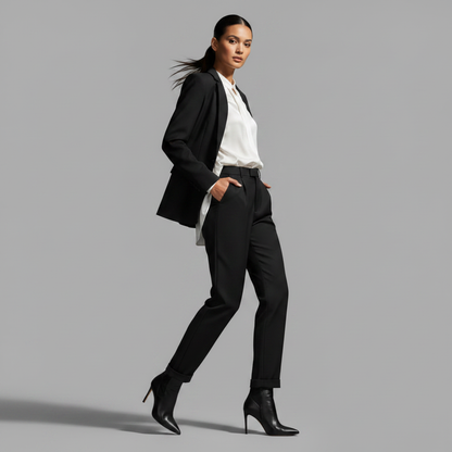 High Waist Women's Suit Trousers | Office Wear