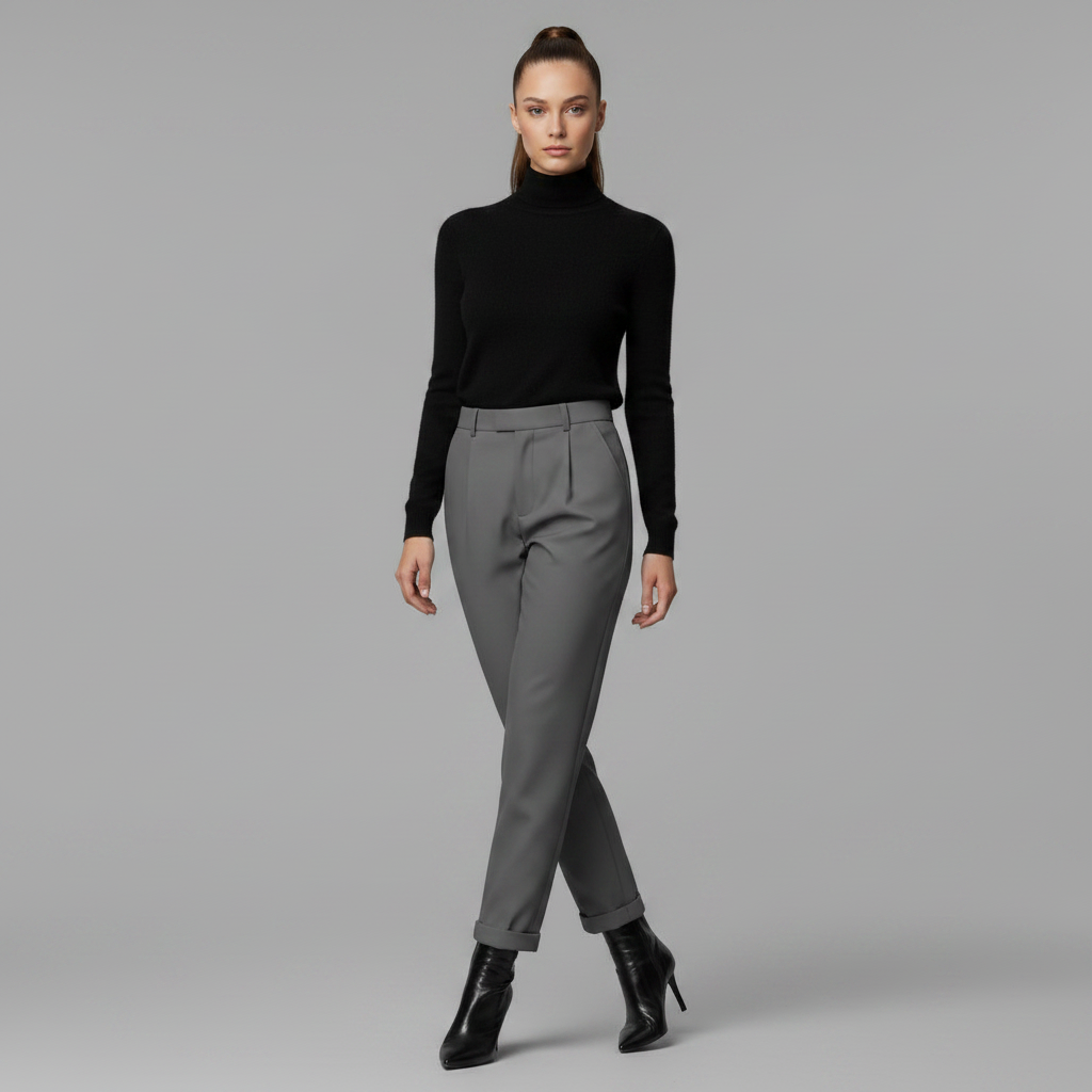 High Waist Women's Suit Trousers | Office Wear