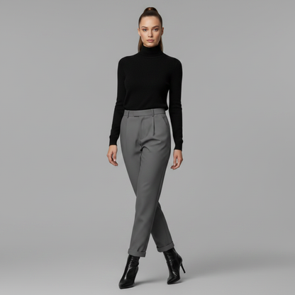 High Waist Women's Suit Trousers | Office Wear