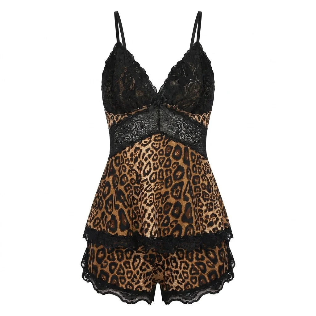Lace Trim Cami Pajama Set | Women's Sleepwear Two-Piece 0