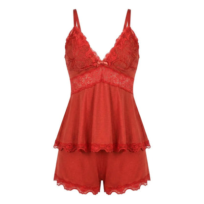 Lace Trim Cami Pajama Set | Women's Sleepwear Two-Piece 9