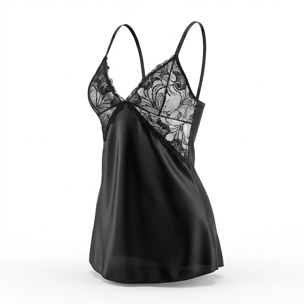 Lace Trim Chemise | Women's Sexy Nightwear Sleepwear 0