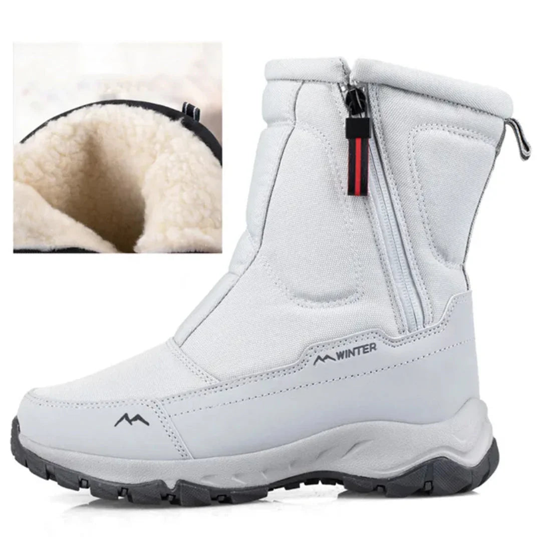 Men's Mid-Calf Snow Boots | Winter Footwear with Side Zip