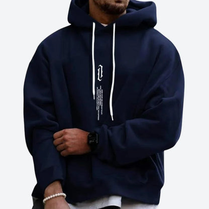 Men's Oversized Hoodie Black | Graphic Sweatshirt for Streetwear 4
