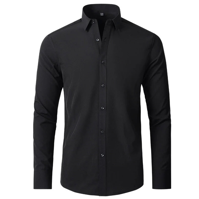 Men's Slim Fit Stretch Dress Shirt | Wrinkle-Resistant Dress Shirts 1