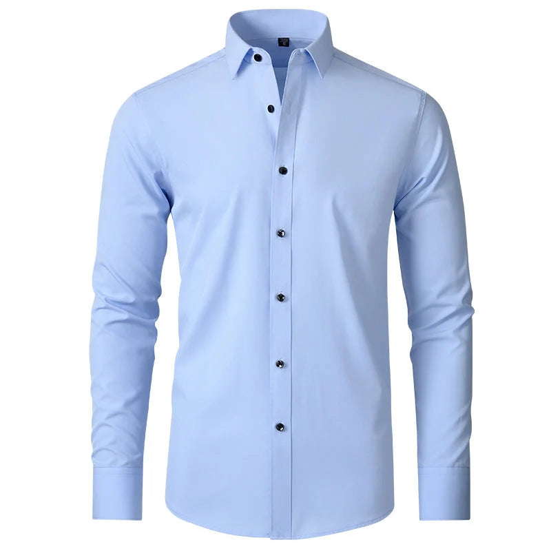 Men's Slim Fit Stretch Dress Shirt | Wrinkle-Resistant Dress Shirts 2