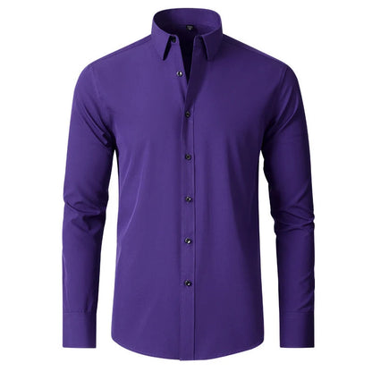Men's Slim Fit Stretch Dress Shirt | Wrinkle-Resistant Dress Shirts 4