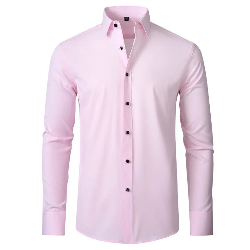 Men's Slim Fit Stretch Dress Shirt | Wrinkle-Resistant Dress Shirts 5