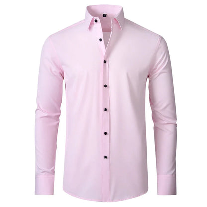 Men's Slim Fit Stretch Dress Shirt | Wrinkle-Resistant Dress Shirts 5