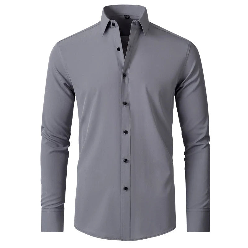 Men's Slim Fit Stretch Dress Shirt | Wrinkle-Resistant Dress Shirts 6