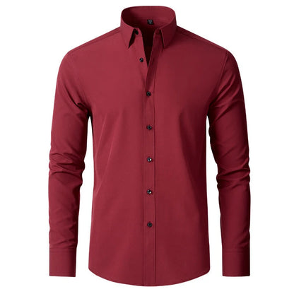 Men's Slim Fit Stretch Dress Shirt | Wrinkle-Resistant Dress Shirts 7