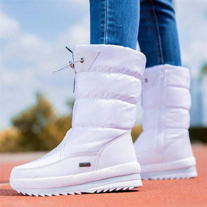 Mid-Calf Padded Winter Boots Women | Warm Snow Boots 3