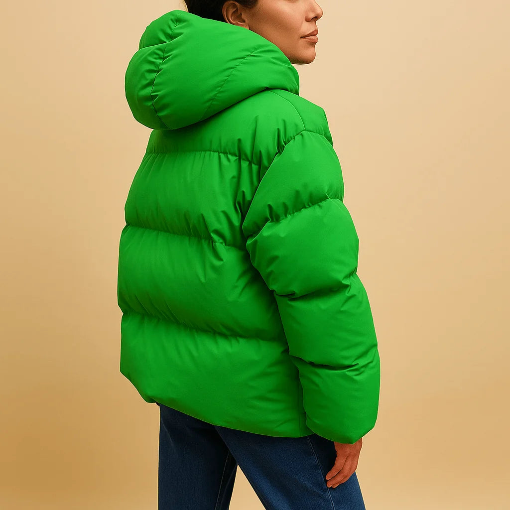 Oversized Puffer Jacket Women | Hooded Quilted Winter Coat 0